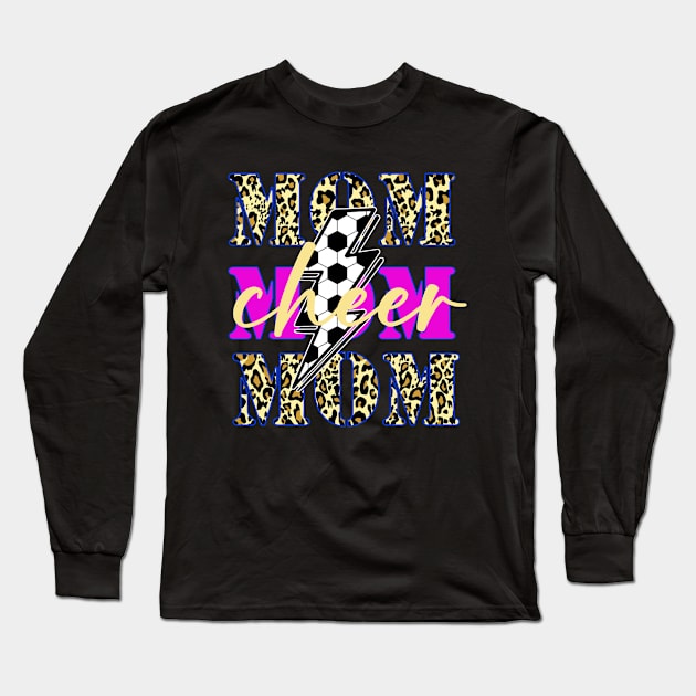 Go Football Lightning Bolt,Game Day Vibes, Cheer Mom Long Sleeve T-Shirt by MManoban